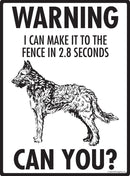 Belgian Laekenois - Warning! Fence Sign