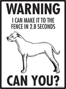 Dogo Argentino Make It To Fence or Door Signs (9" x 12")-2