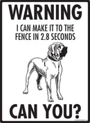 Tosa Inu Make It To Fence or Door Signs (9" x 12")-2