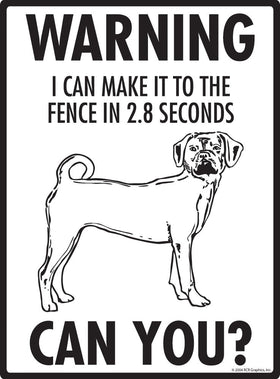 Puggle Make It To Fence or Door Signs (9" x 12") - 0