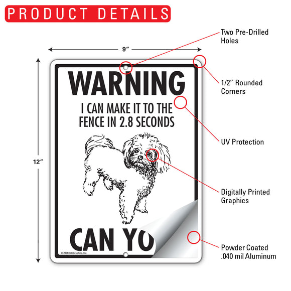 Peekapoo! Make It To Fence or Door Signs (9" x 12")