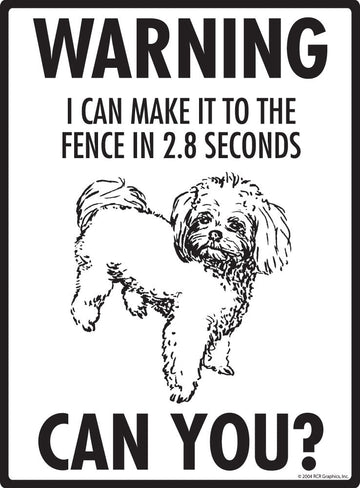 Peekapoo Make It To Fence or Door Signs (9" x 12") - 0