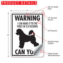 Portuguese Water Dog! Make It To Fence or Door Signs (9" x 12")-4