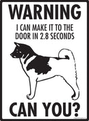Akita Make It To Fence or Door Signs (9" x 12")-3