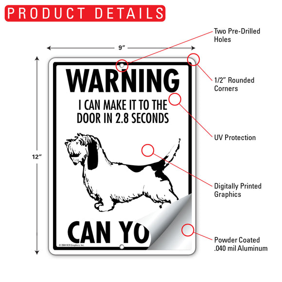 Basset Griffon! Make It To Fence or Door Signs (9" x 12")