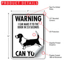 Basset Hound! Make It To Fence or Door Signs (9" x 12")-5