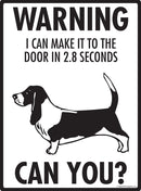 Basset Hound Make It To Fence or Door Signs (9" x 12")-3