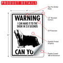 Bearded Collie! Make It To Fence or Door Signs (9" x 12")-5