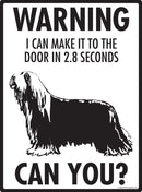 Bearded Collie! Make It To Fence or Door Signs (9" x 12")-2