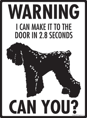 Black Russian Terrier! Make It To Fence or Door Signs (9" x 12") - 0