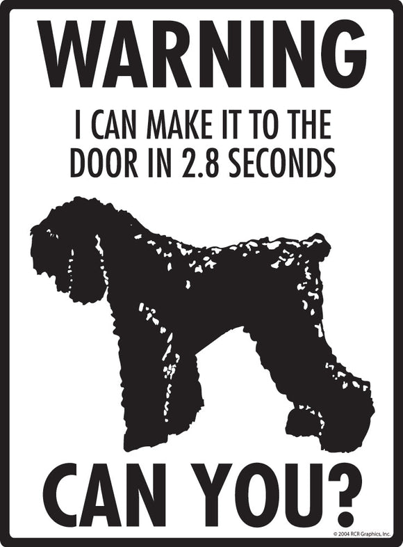 Black Russian Terrier Make It To Fence or Door Signs (9" x 12")