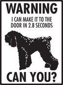 Black Russian Terrier Make It To Fence or Door Signs (9" x 12")-3
