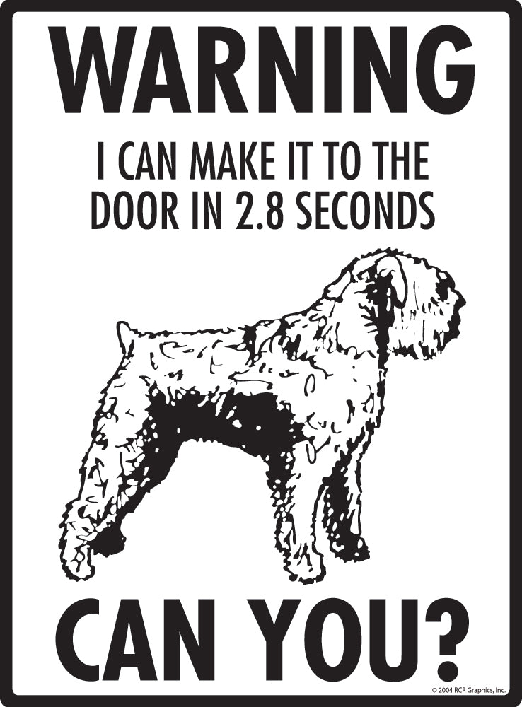 Bouvier des Flandres Make It To Fence or Door Signs (9" x 12")
