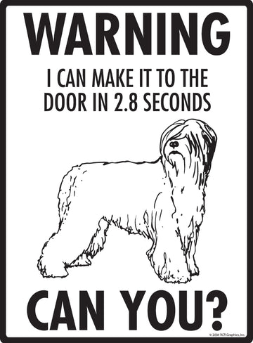 Briard! Make It To Fence or Door Aluminum Sign - 9x12 Inch, Weatherproof, Yard - 0