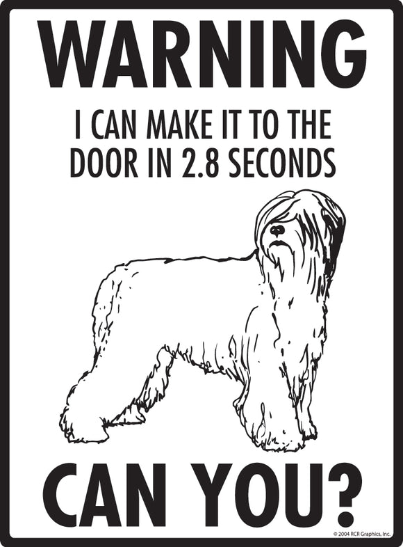Briard! Make It To Fence or Door Signs (9" x 12")