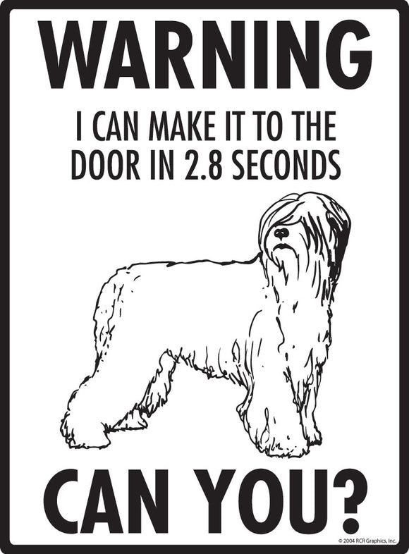Briard Make It To Fence or Door Signs (9" x 12")