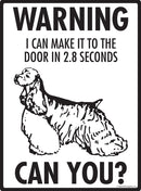 Cocker Spaniel Make It To Fence or Door Signs (9" x 12")-3