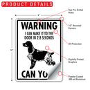 English Cocker Spaniel! Make It To Fence or Door Signs (9" x 12")-5