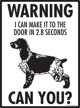 English Cocker Spaniel! Make It To Fence or Door Signs (9" x 12") - 0