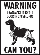 English Cocker Spaniel Make It To Fence or Door Signs (9" x 12")-3