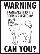 Finnish Spitz Make It To Fence or Door Signs (9" x 12")-3
