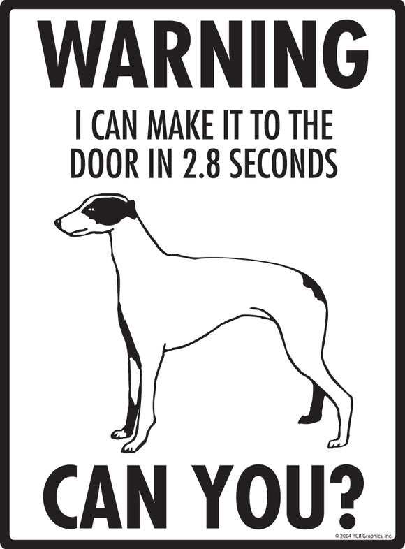Greyhound! Make It To Fence or Door Signs (9" x 12")