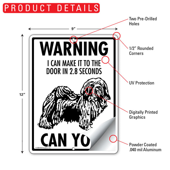 Havanese! Make It To Fence or Door Signs (9" x 12")