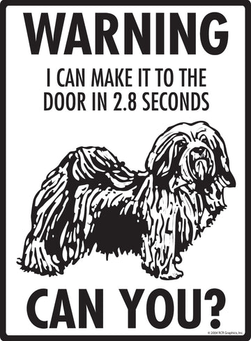Havanese! Make It To Fence or Door Aluminum Sign - 9x12 Inch, Weatherproof Yard - 0
