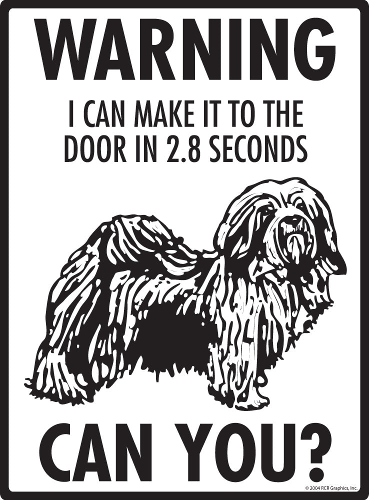 Havanese Make It To Fence or Door Signs (9" x 12")