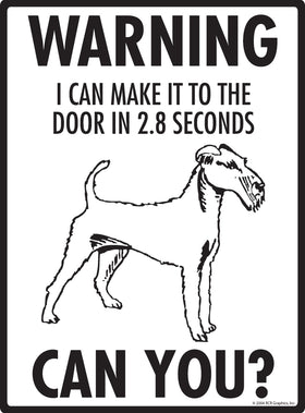 Irish Terrier! Make It To Fence or Door Signs (9" x 12") - 0