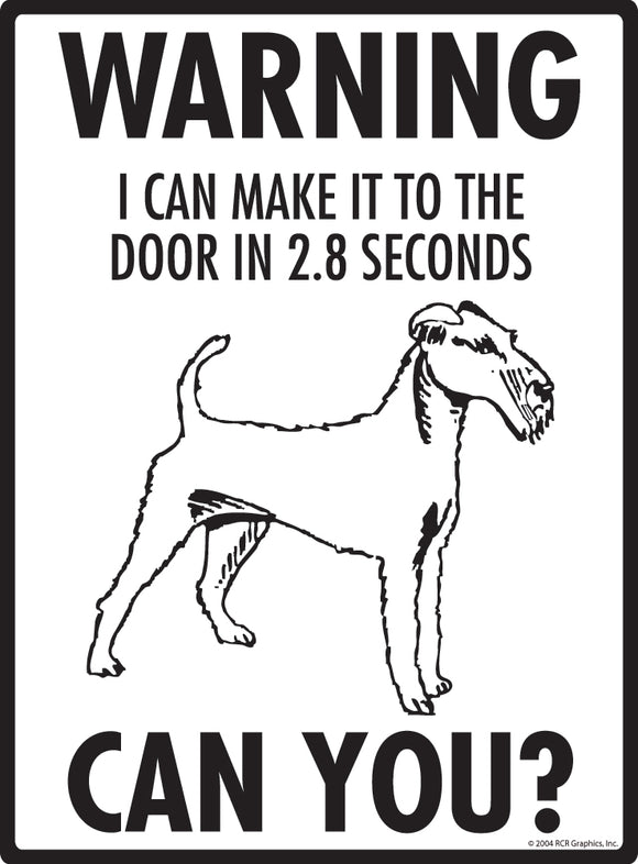 Irish Terrier! Make It To Fence or Door Signs (9" x 12")