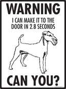 Irish Terrier Make It To Fence or Door Signs (9" x 12")-3