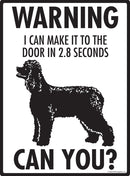 Irish Water Spaniel! Make It To Fence or Door Signs (9" x 12")-2
