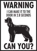 Irish Water Spaniel Make It To Fence or Door Signs (9" x 12")-3