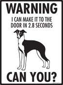 Italian Greyhound Make It To Fence or Door Signs (9" x 12")-3
