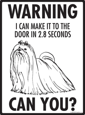 Maltese! Make It To Fence or Door Signs (9" x 12") - 0