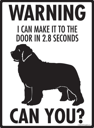 Newfoundland! Make It To Fence or Door Aluminum Sign - 9x12 Inch, Weatherproof Yard - 0
