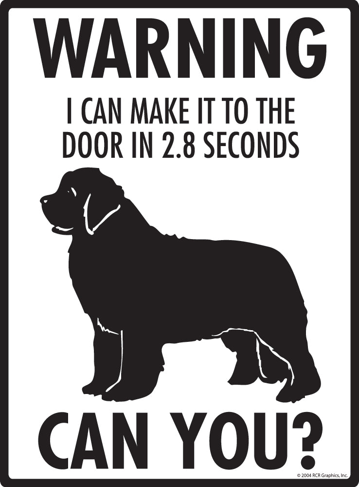 Newfoundland Make It To Fence or Door Signs (9" x 12")