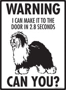 Old English Sheepdog Make It To Fence or Door Signs (9" x 12")-3