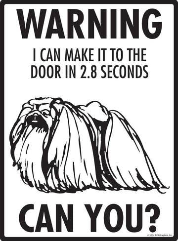 Pekingese! Make It To Fence or Door Aluminum Sign - 9x12 Inch, Weatherproof Yard - 0