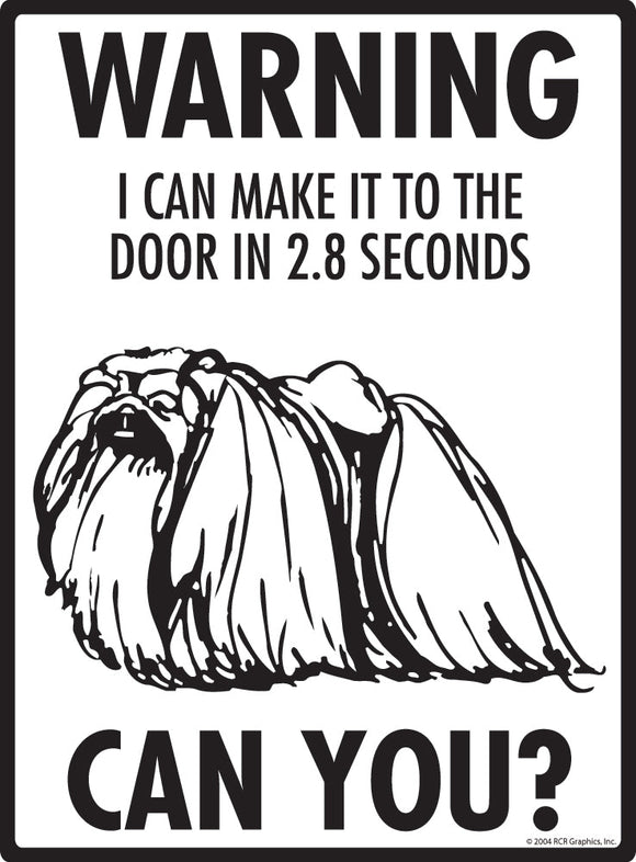 Pekingese Make It To Fence or Door Signs (9" x 12")