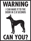 Pharaoh Hound Make It To Fence or Door Signs (9" x 12")-3