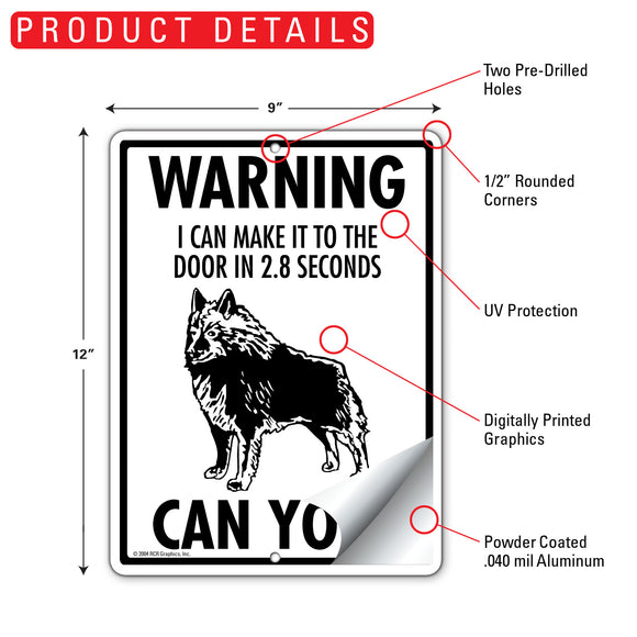 Schipperke! Make It To Fence or Door Signs (9" x 12")