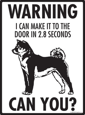 Shiba Inu! Make It To Fence or Door Signs (9" x 12") - 0