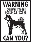 Shiba Inu Make It To Fence or Door Signs (9" x 12")-3