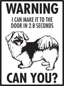 Tibetan Spaniel Make It To Fence or Door Signs (9" x 12")-3