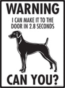 Weimaraner Make It To Fence or Door Signs (9" x 12")-3