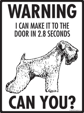 Wheaten Terrier! Make It To Fence or Door Signs (9" x 12") - 0