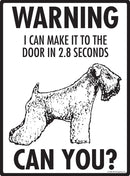 Wheaten Terrier Make It To Fence or Door Signs (9" x 12")-3