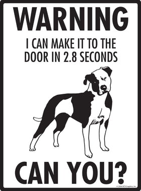 American Bulldog! Make It To Fence or Door Signs (9" x 12") - 0